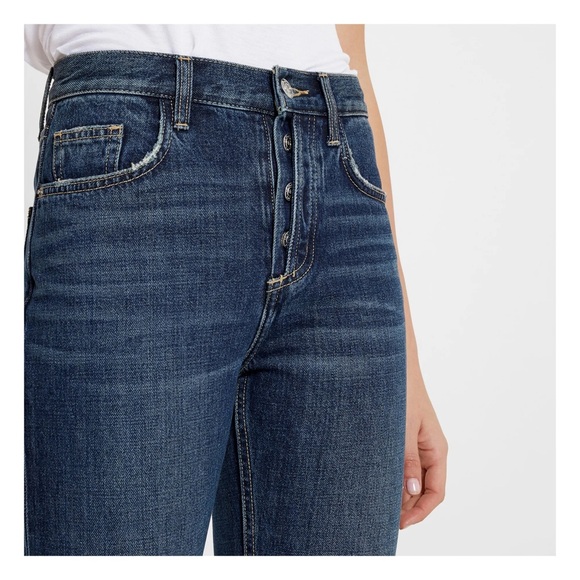 NWT CURRENT ELLIOTT
The Exposed Fly Vintage Cropped Slim Jeans | Denim blue - Picture 4 of 10